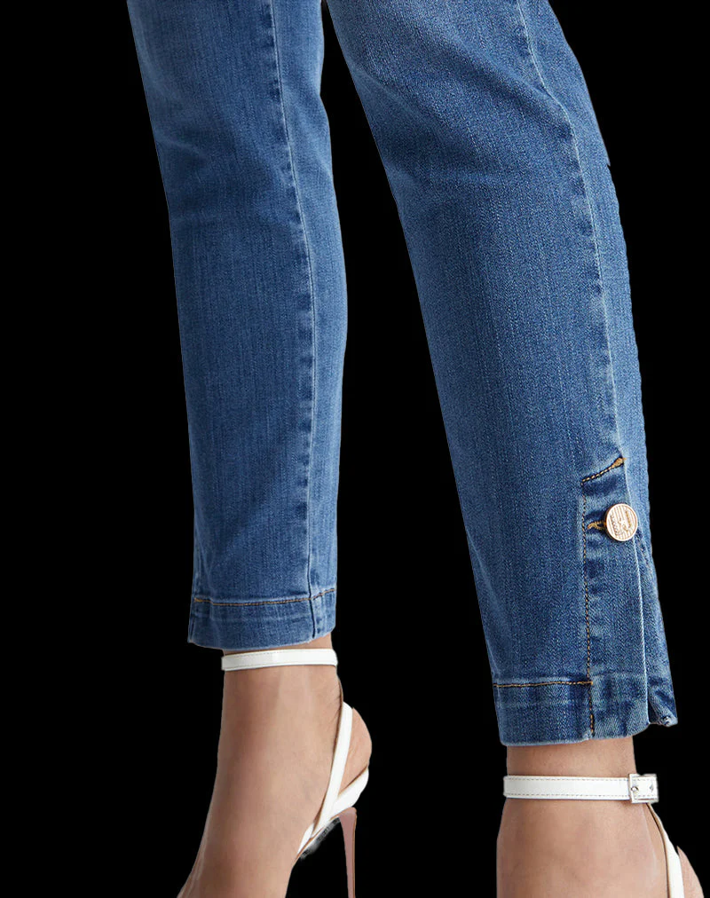 Jeans Chino In Denim Donna - Denim Blu - immagine 9