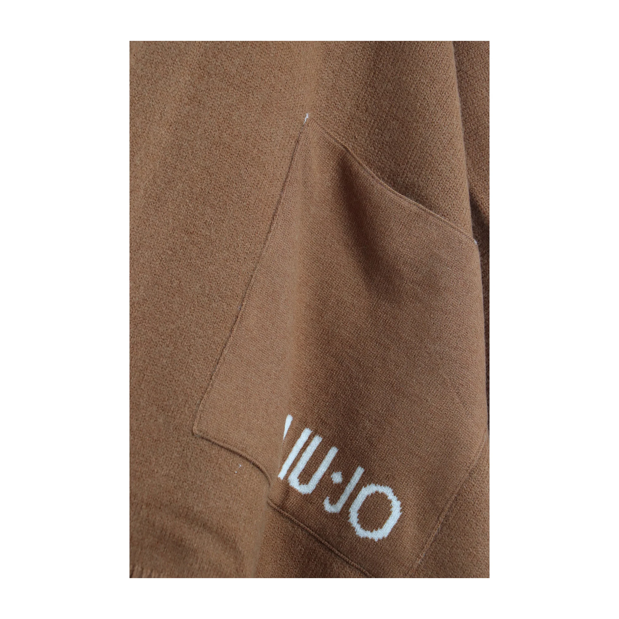 Poncho Donna in maglia Marrone - immagine 3