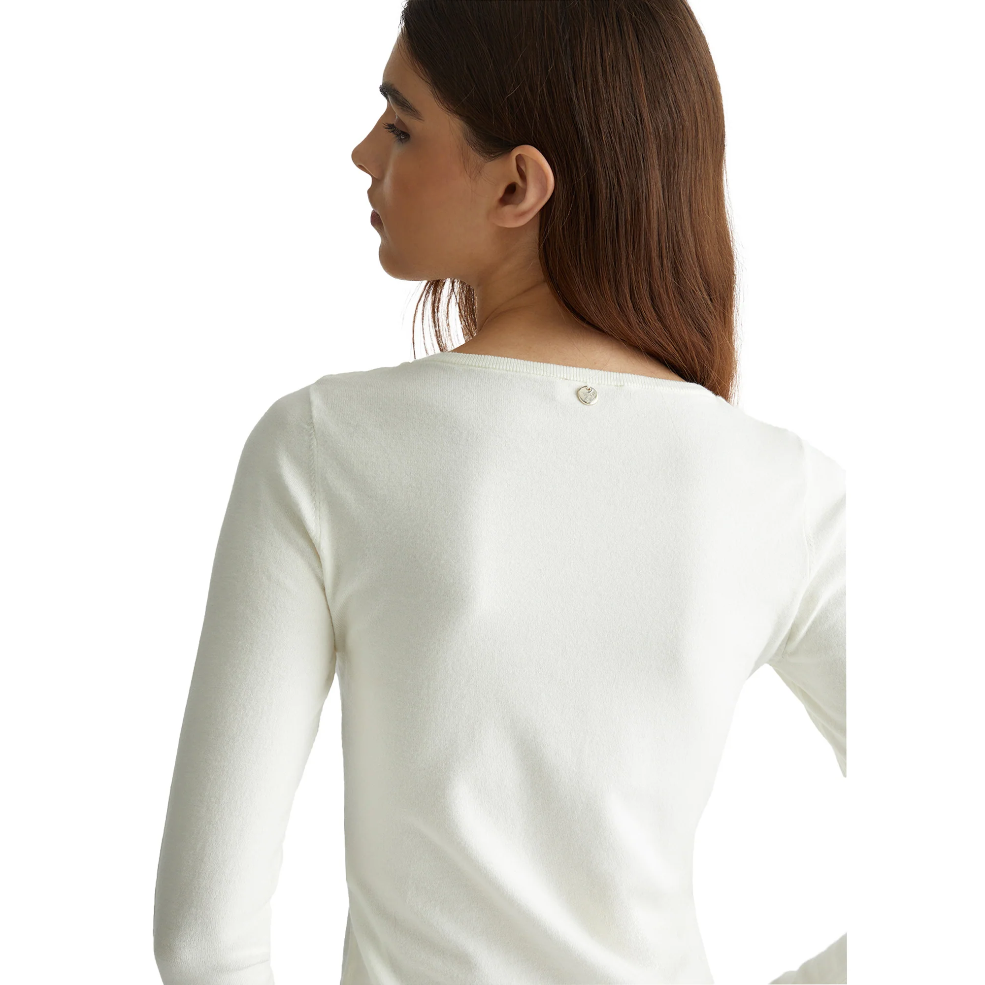 Maglia bianca con cut-out - immagine 6