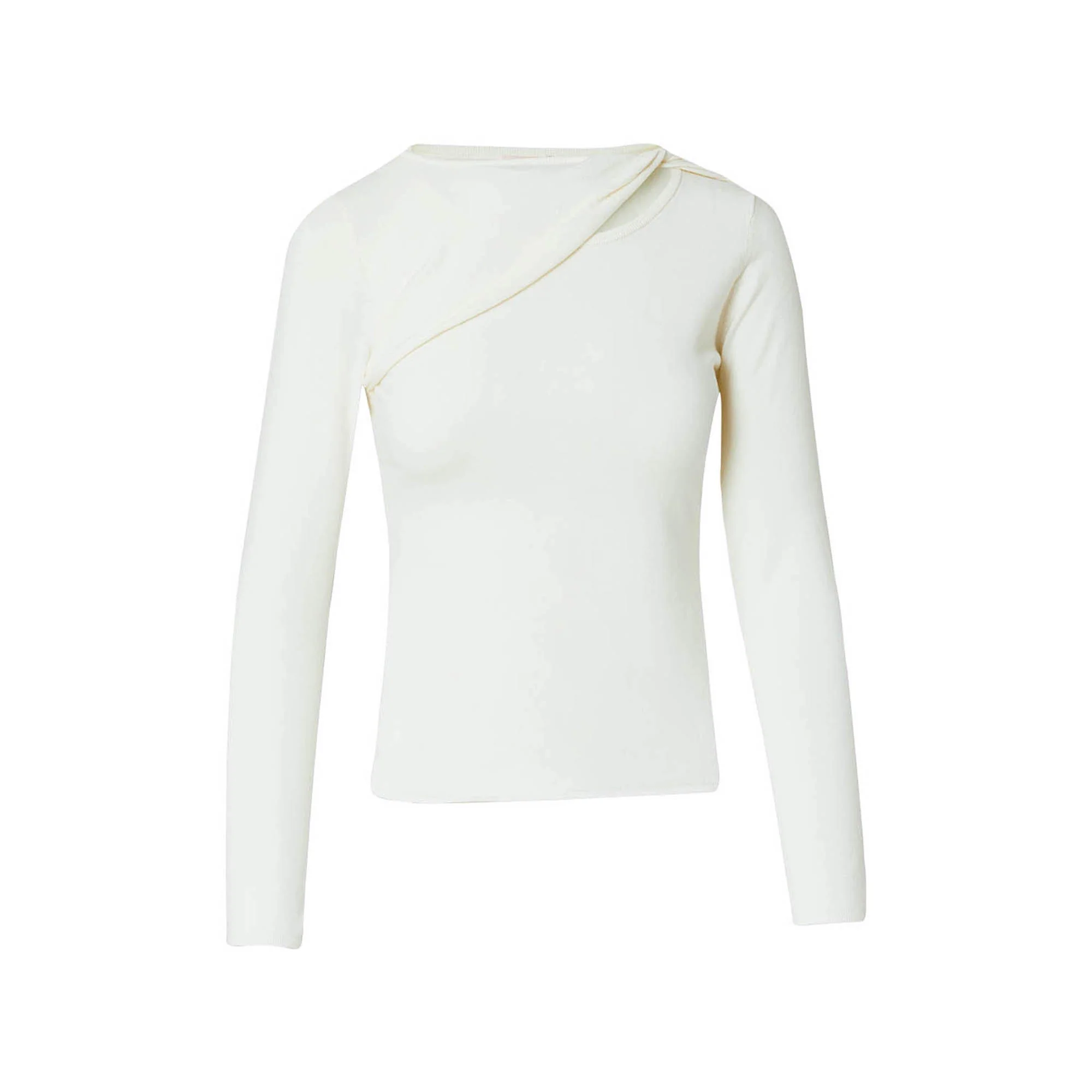 Maglia bianca con cut-out