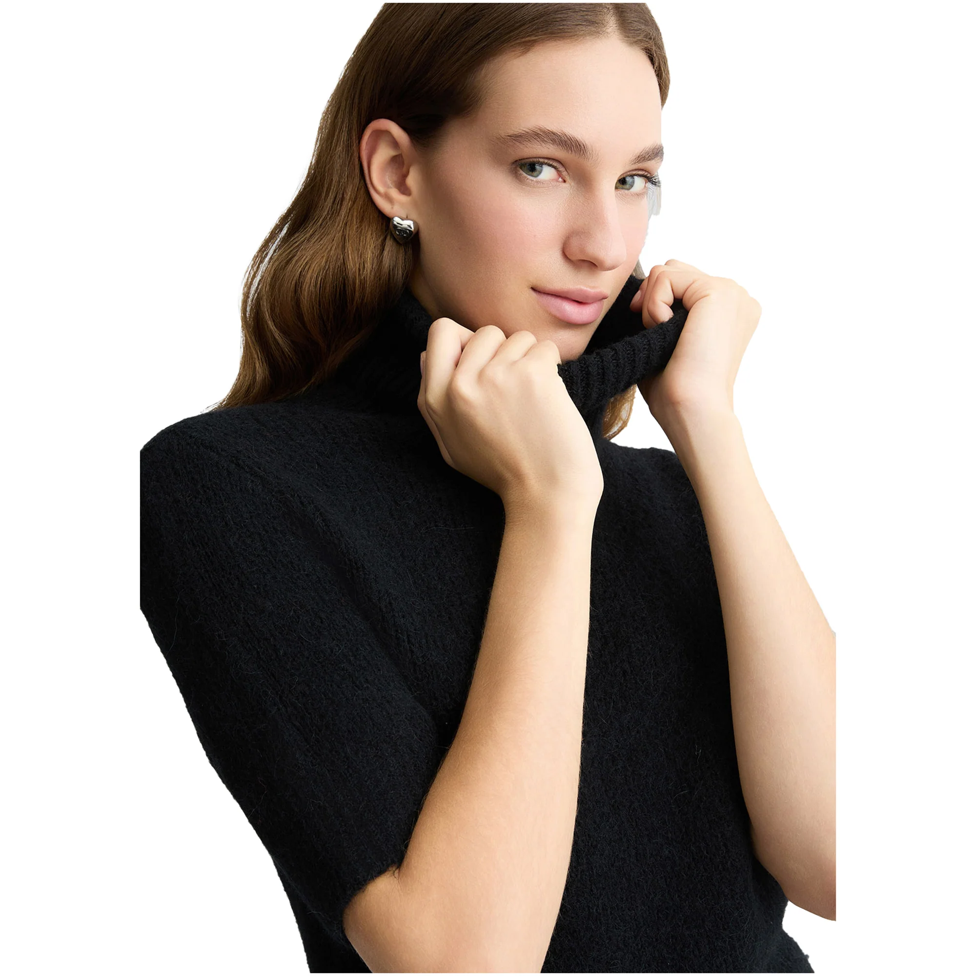 Dolcevita nero con cut-out - immagine 5