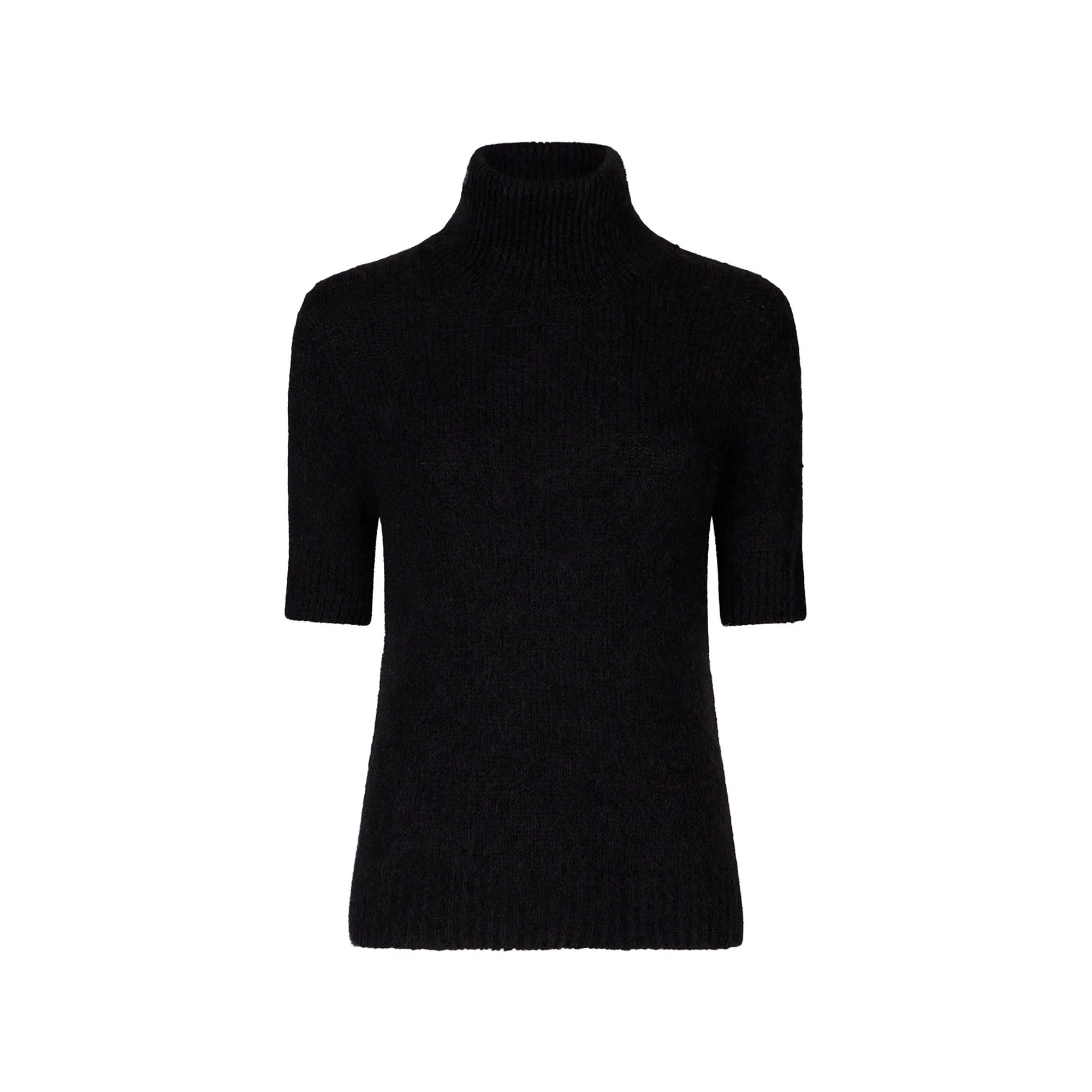 Dolcevita nero con cut-out - immagine 2