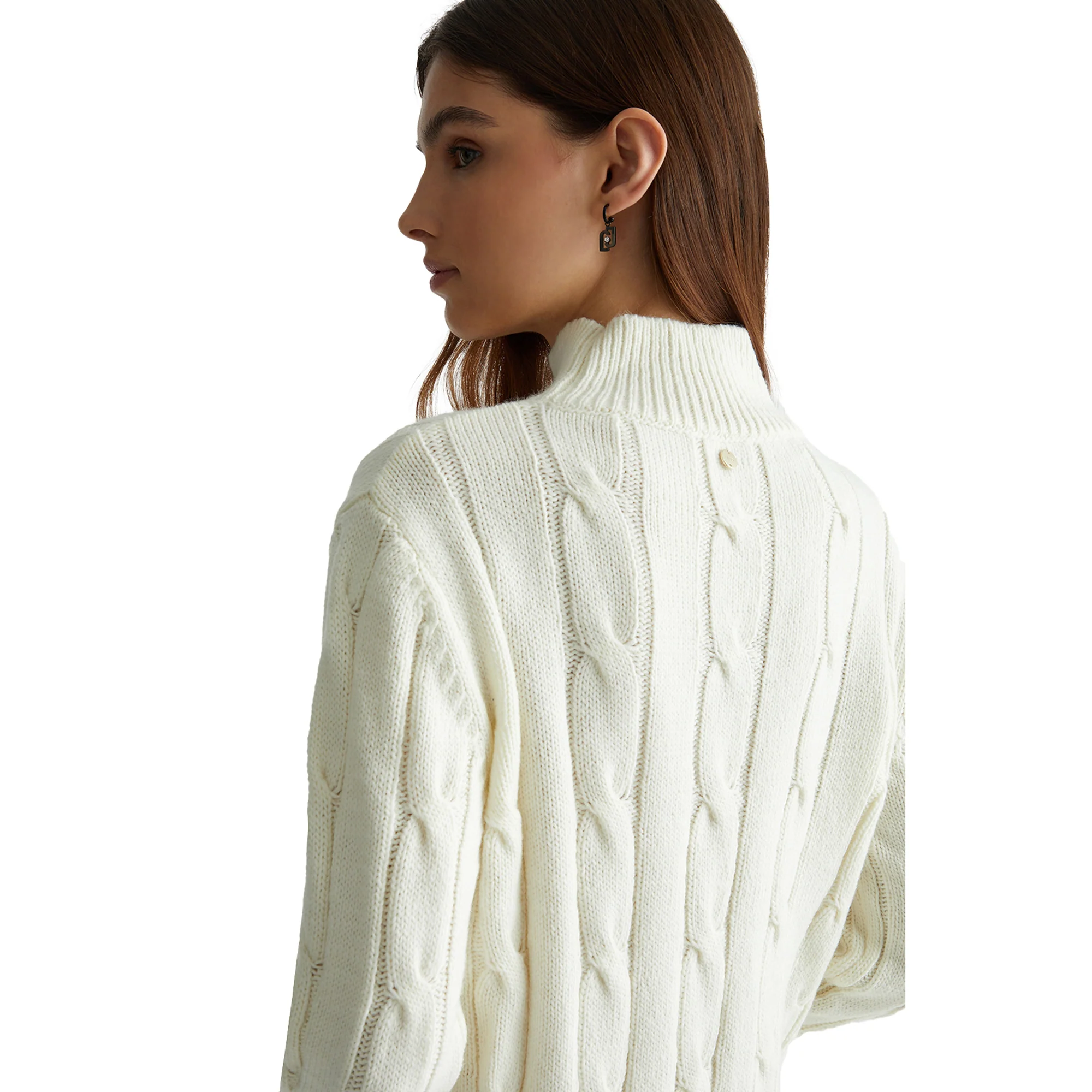 Abito bianco in maglia - immagine 6