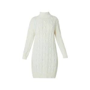 Abito bianco in maglia