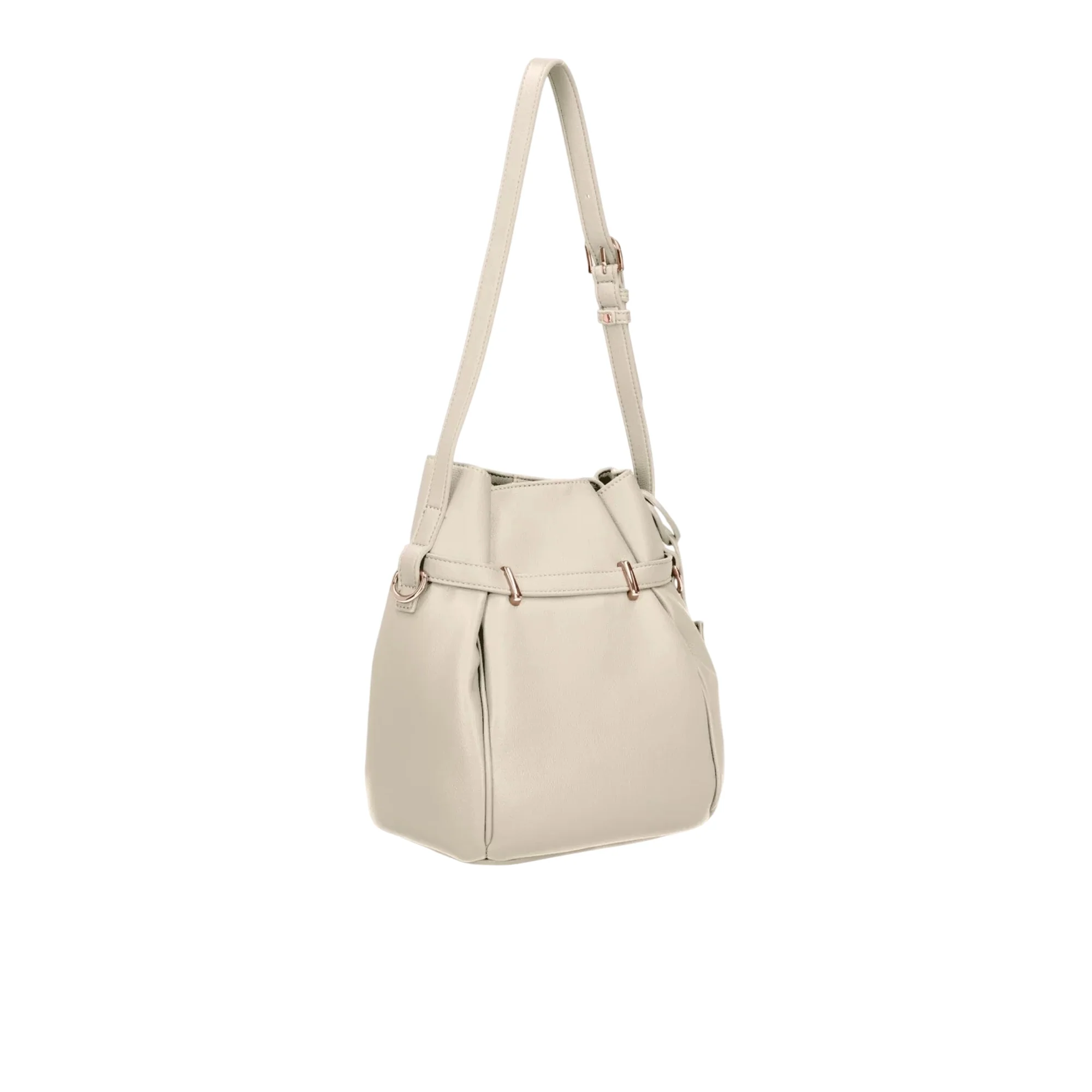 Borsa Donna modello a secchiello piccola Bianco - immagine 3