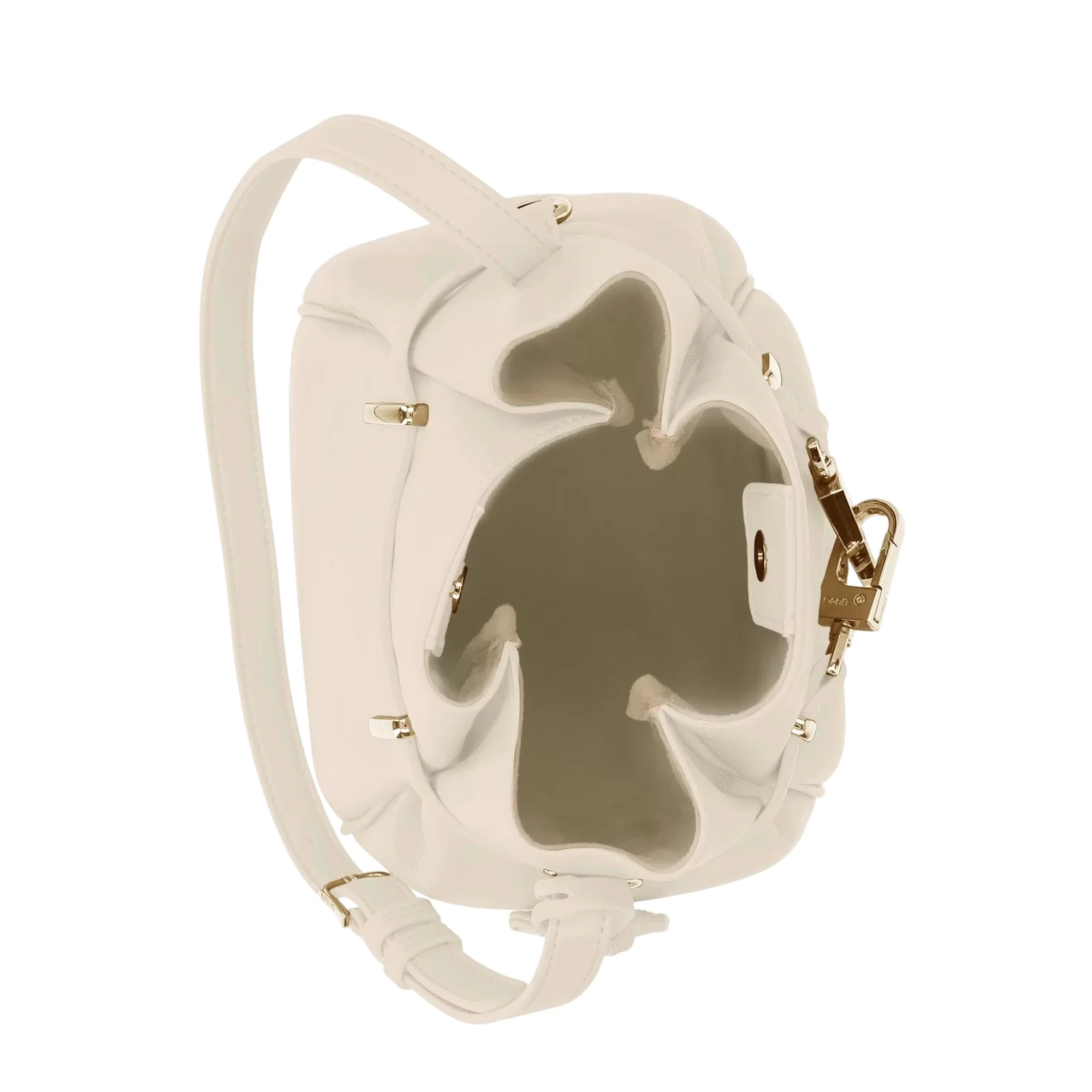 Borsa Donna modello a secchiello piccola Bianco - immagine 4