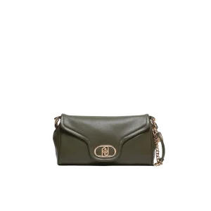 Borsa a spalla Verde militare da Donna con charm