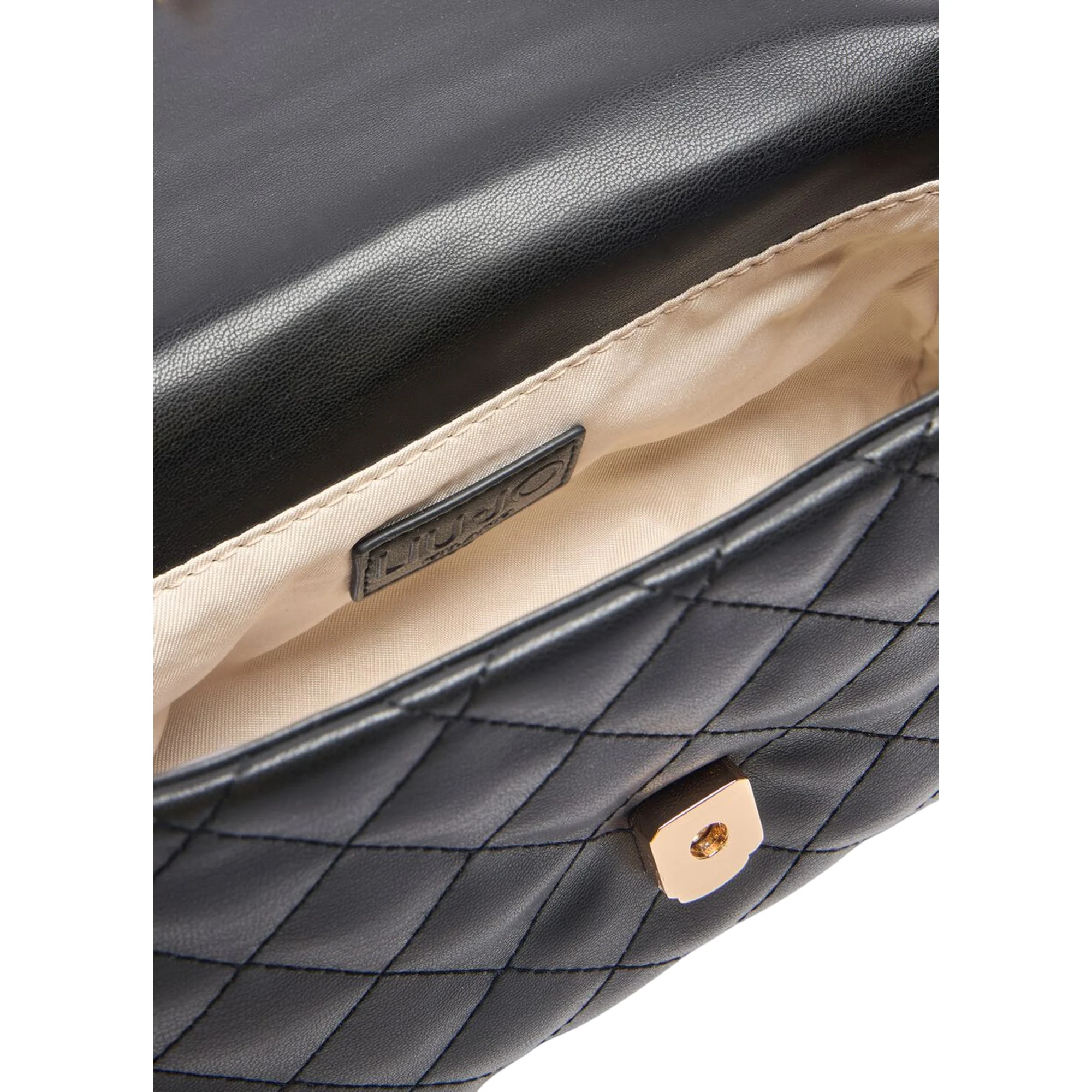 Borsa a tracolla da donna matelassé nero - immagine 5