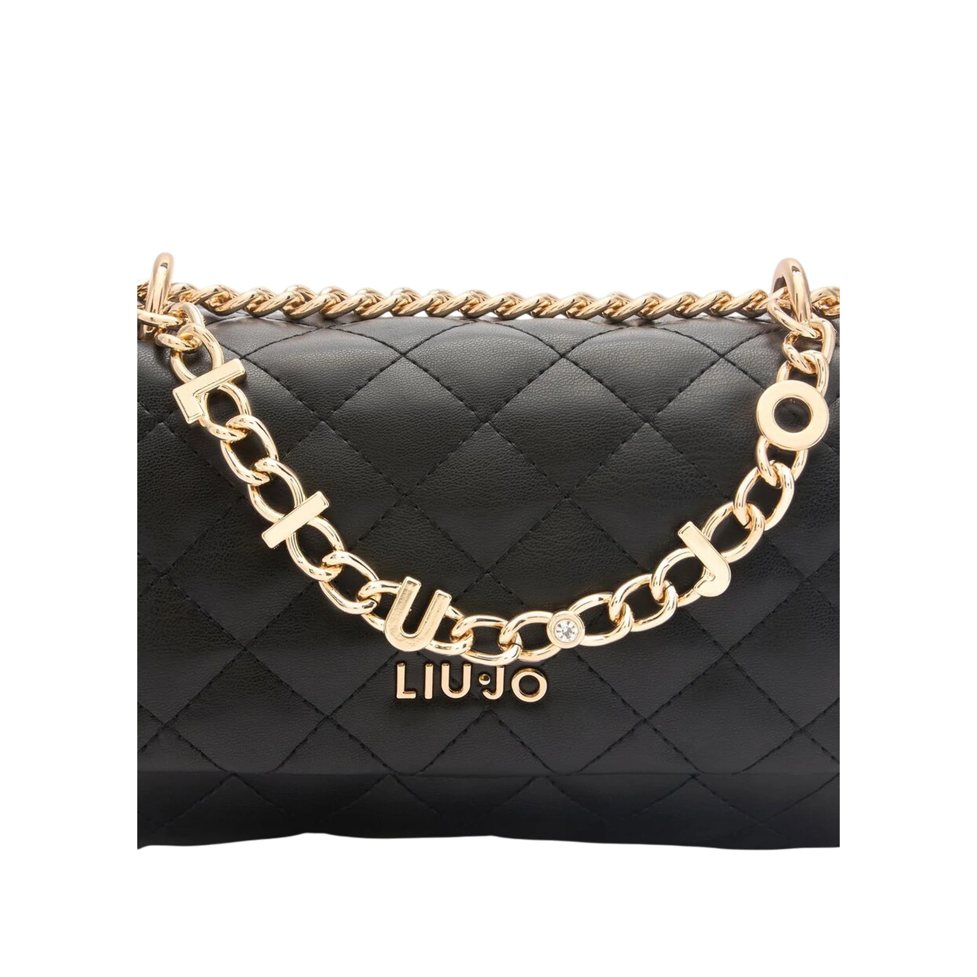 Borsa a tracolla da donna matelassé nero - immagine 4