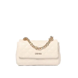 Borsa a tracolla da donna matelassé bianco