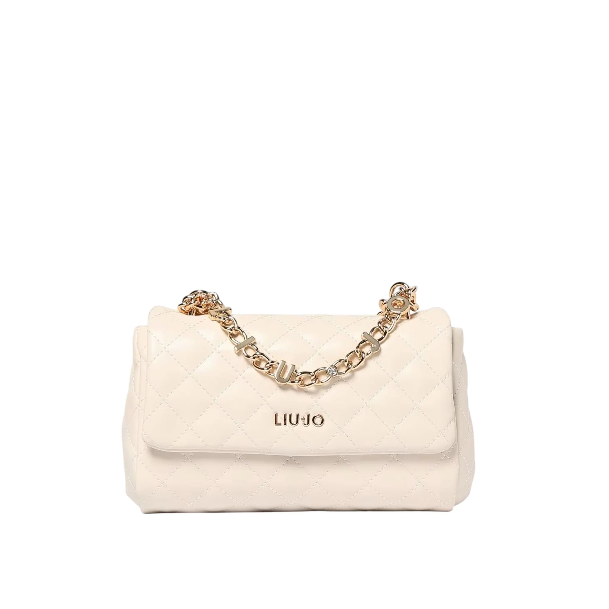 Borsa a tracolla da donna matelassé bianco - immagine 2