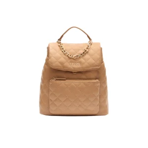 Zaino da Donna trapuntato marrone con catena