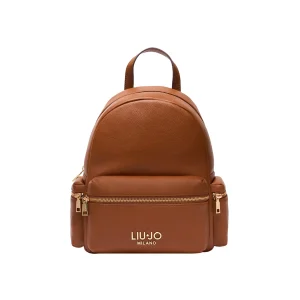 Zaino Donna con taschini laterali Marrone