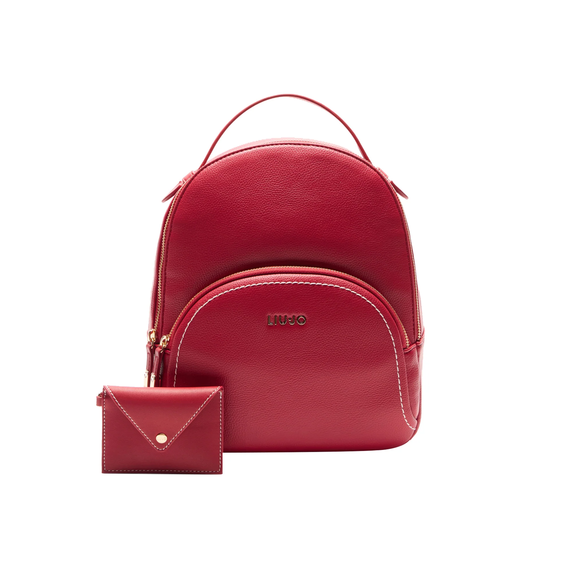 Zainetto Donna in similpelle con portamonete Rosso - immagine 2