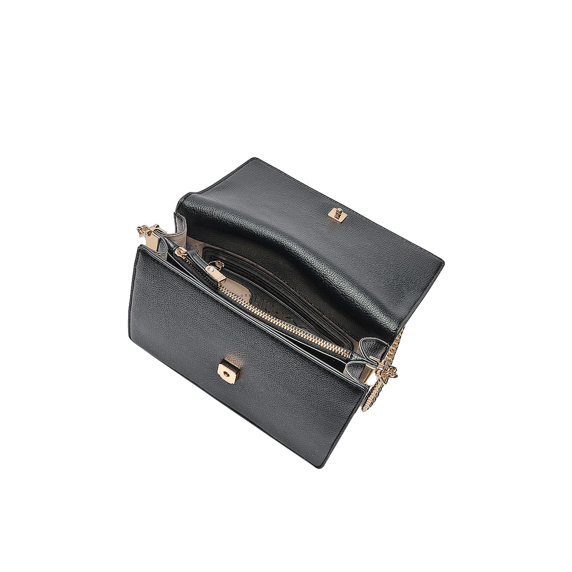 Borsa a tracolla con pochette da Donna Nero - immagine 4