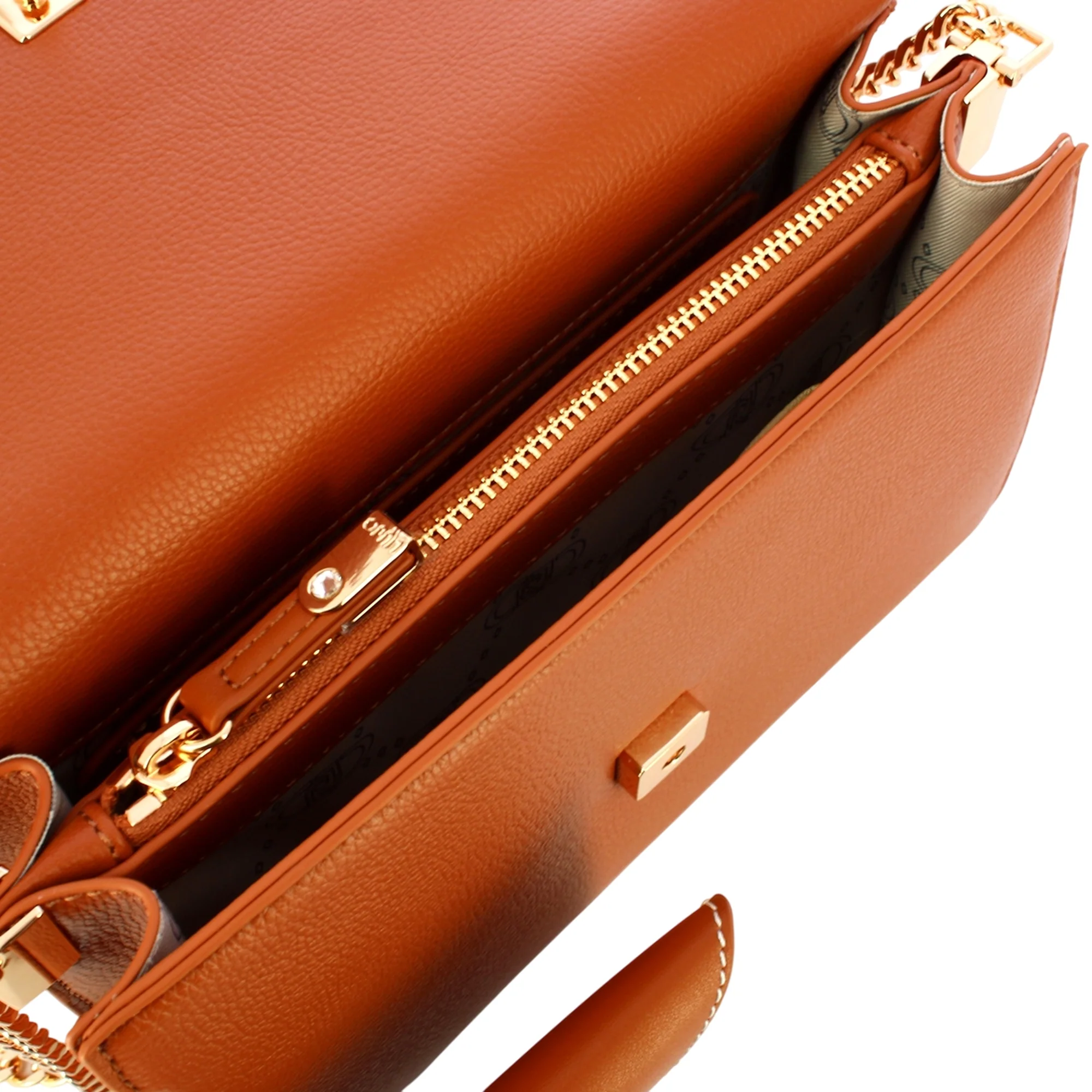 Borsa a tracolla con pochette da Donna Marrone - immagine 4