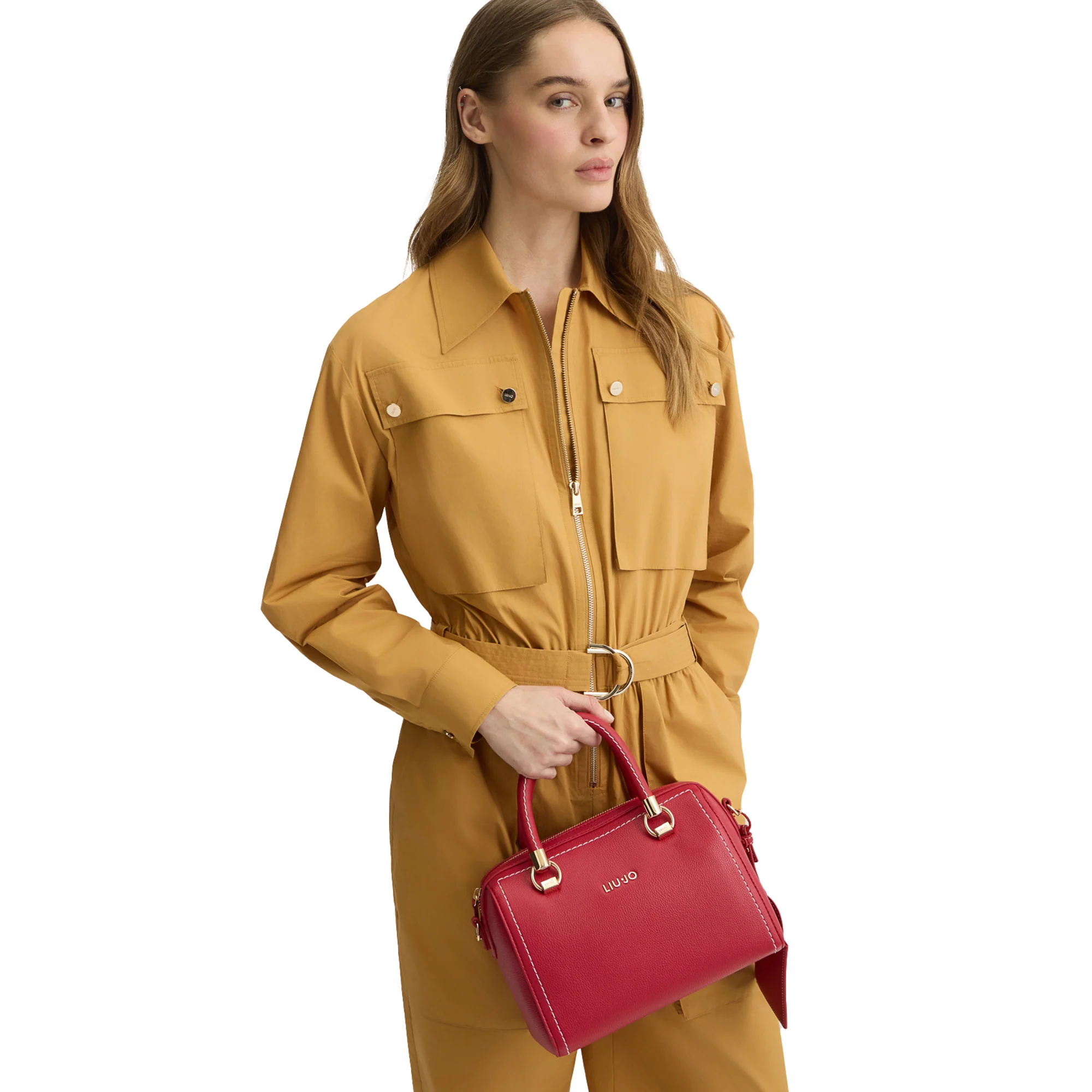 Borsa a mano a bauletto da Donna con pochette Rosso - immagine 5