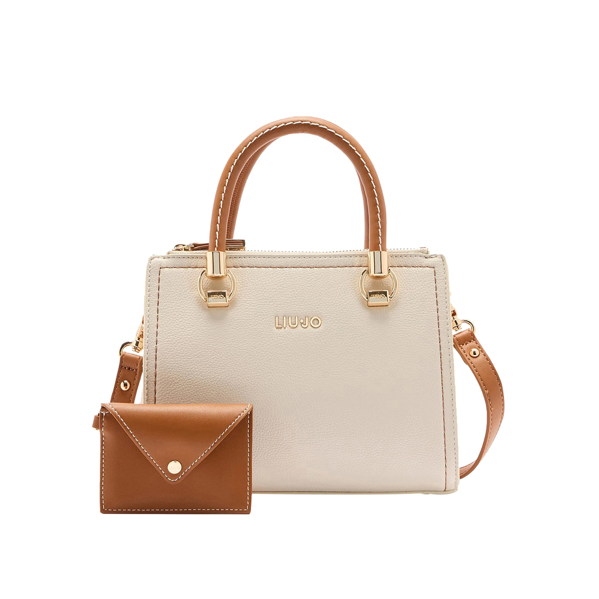 Borsa a mano Donna con pochette Bicolor - immagine 2