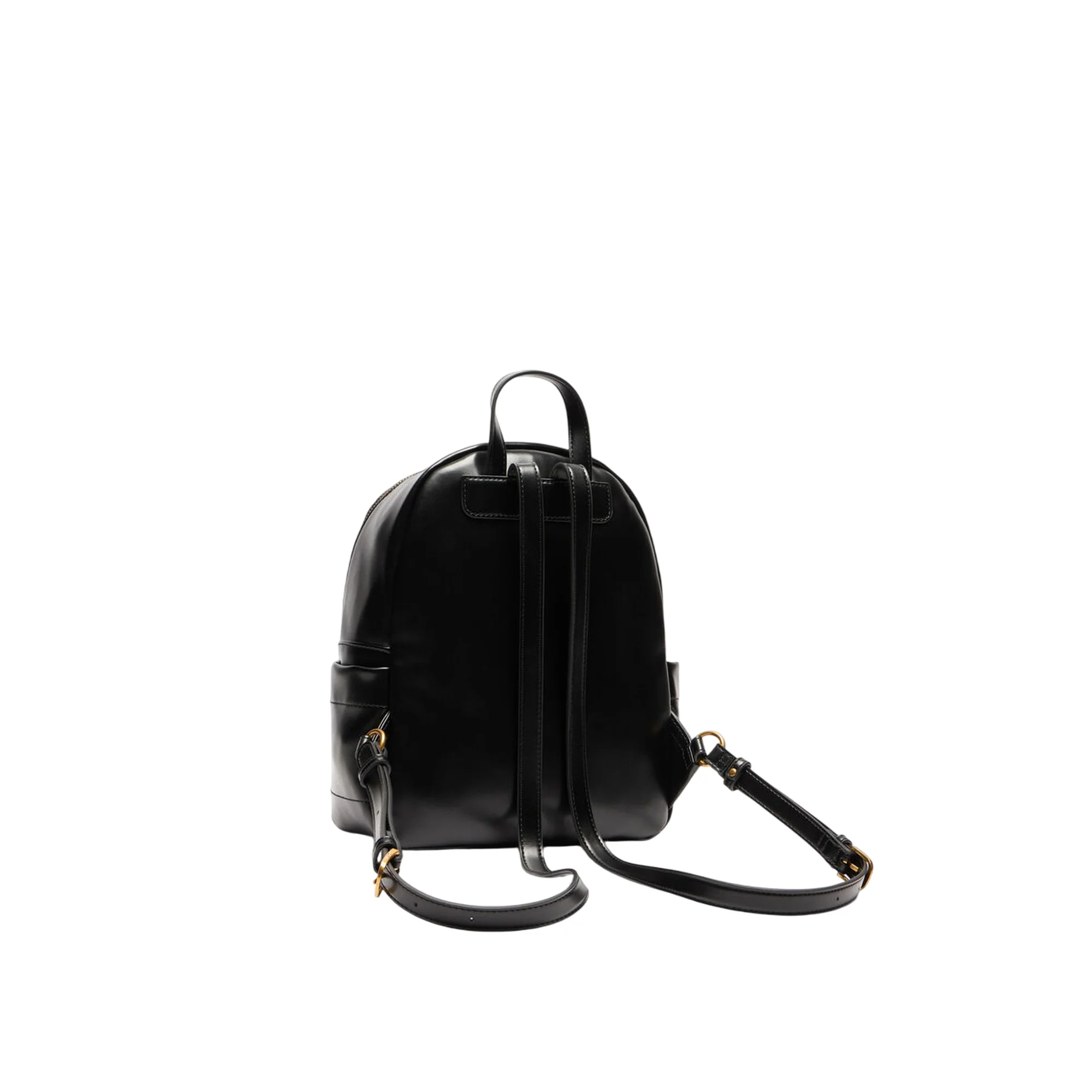 Zaino Nero Donna con logo a rilievo all over e catena - immagine 3