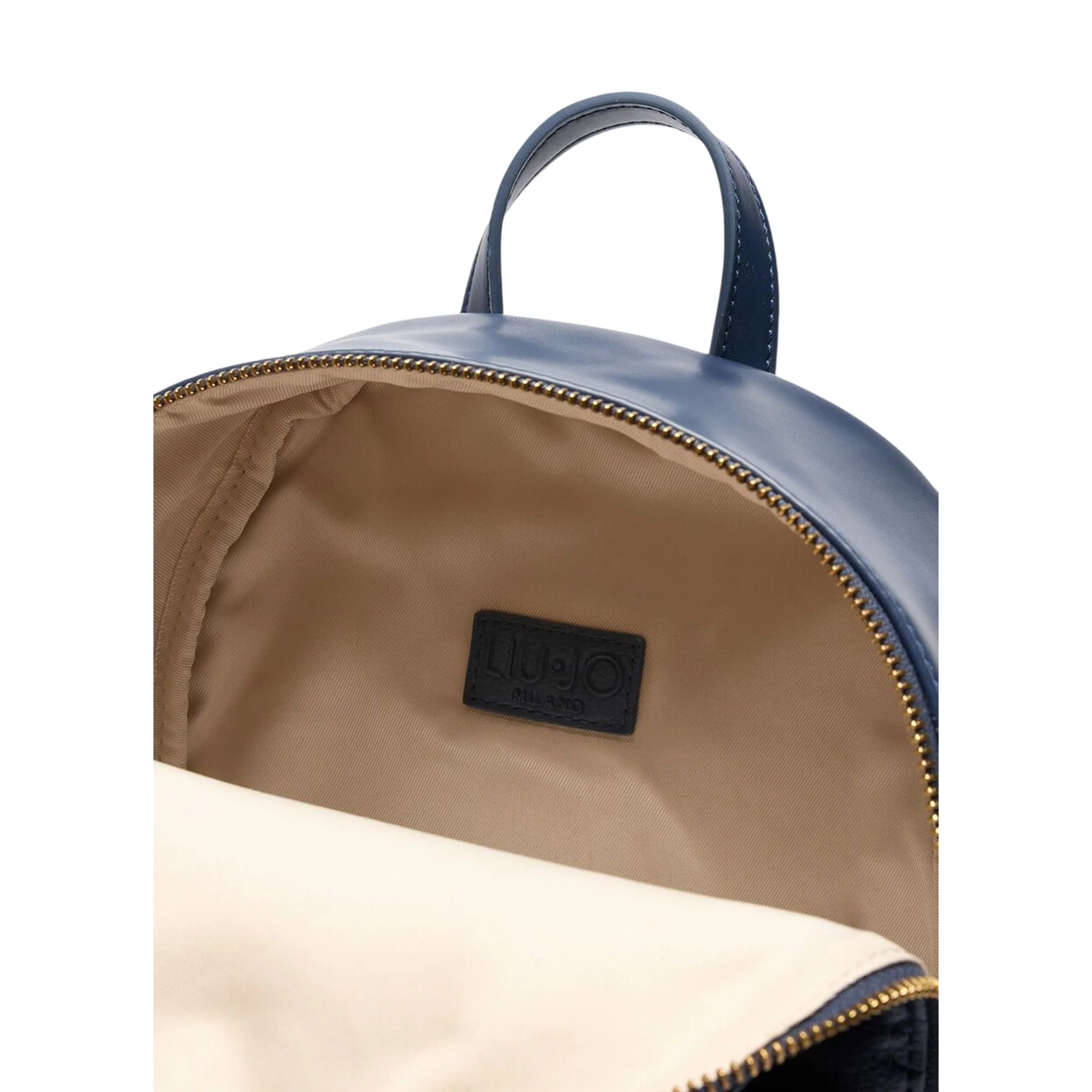 Zaino Blu Donna con logo a rilievo all over e catena - immagine 5