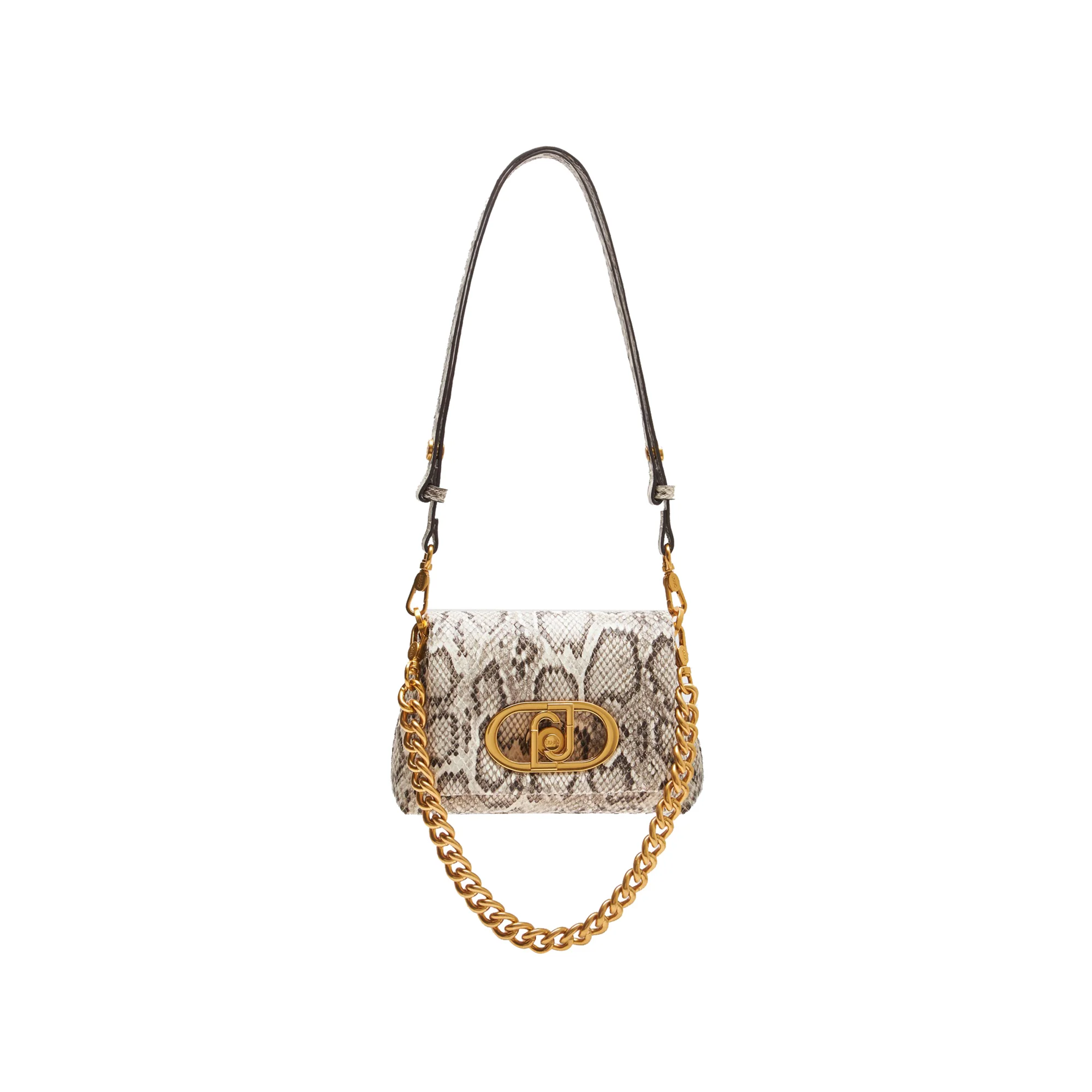 Borsa a spalla piccola LaPuffy Pitonata