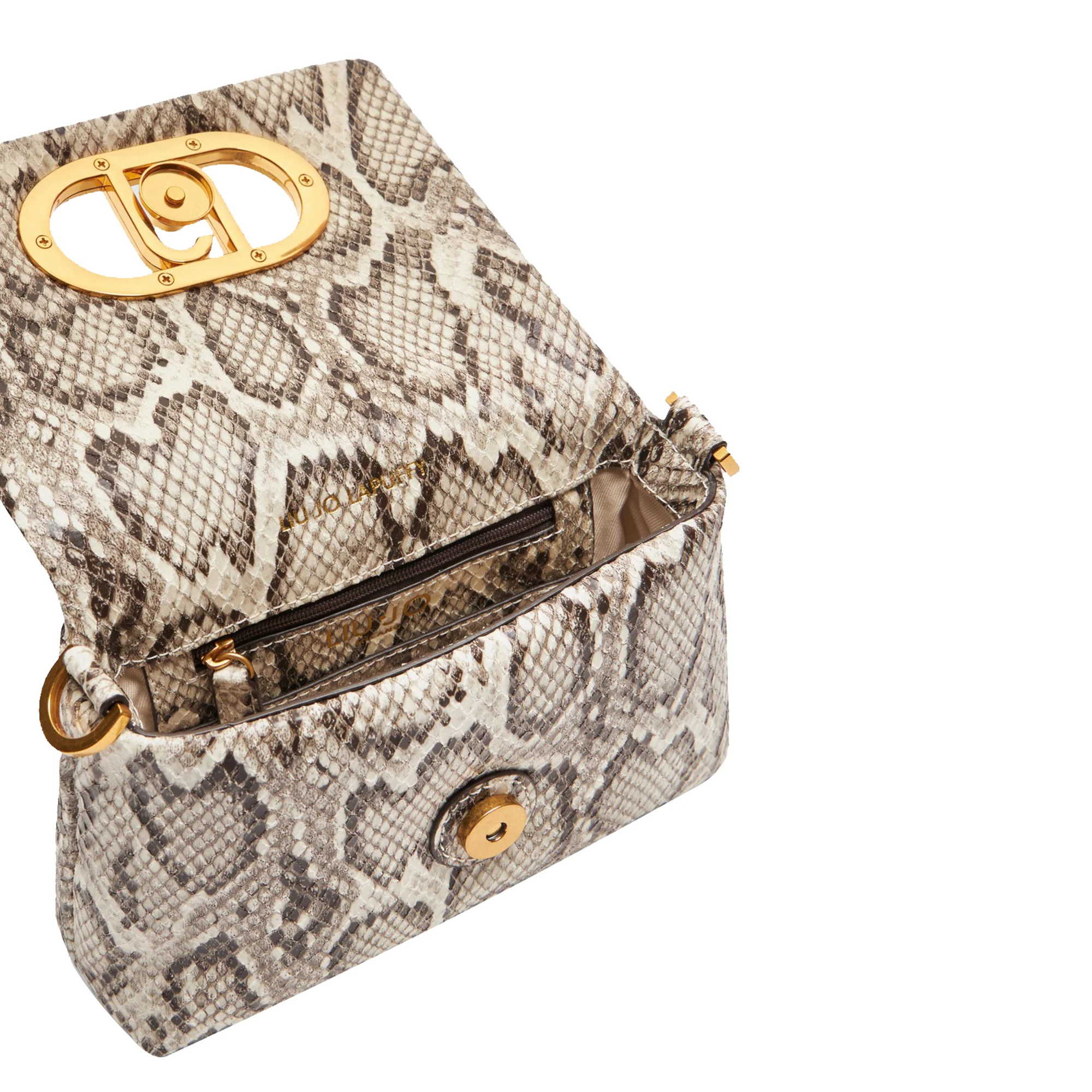 Borsa a spalla piccola LaPuffy Pitonata - immagine 5