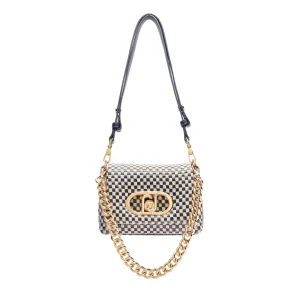 Borsa piccola a spalla LaPuffy in vichy