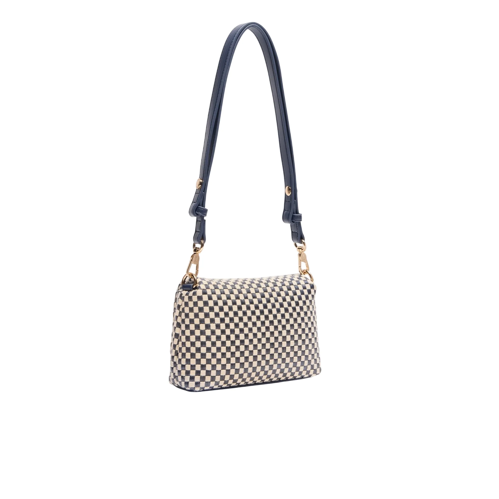 Borsa piccola a spalla LaPuffy in vichy - immagine 3