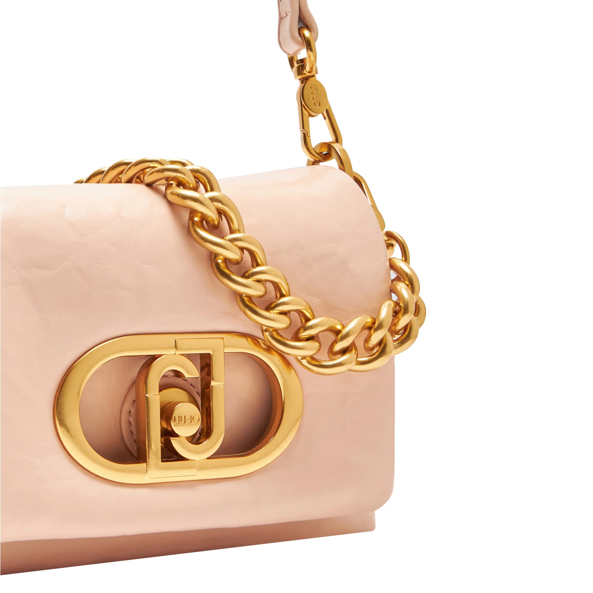 Borsa a spalla piccola LaPuffy tinta unita rosa - immagine 4