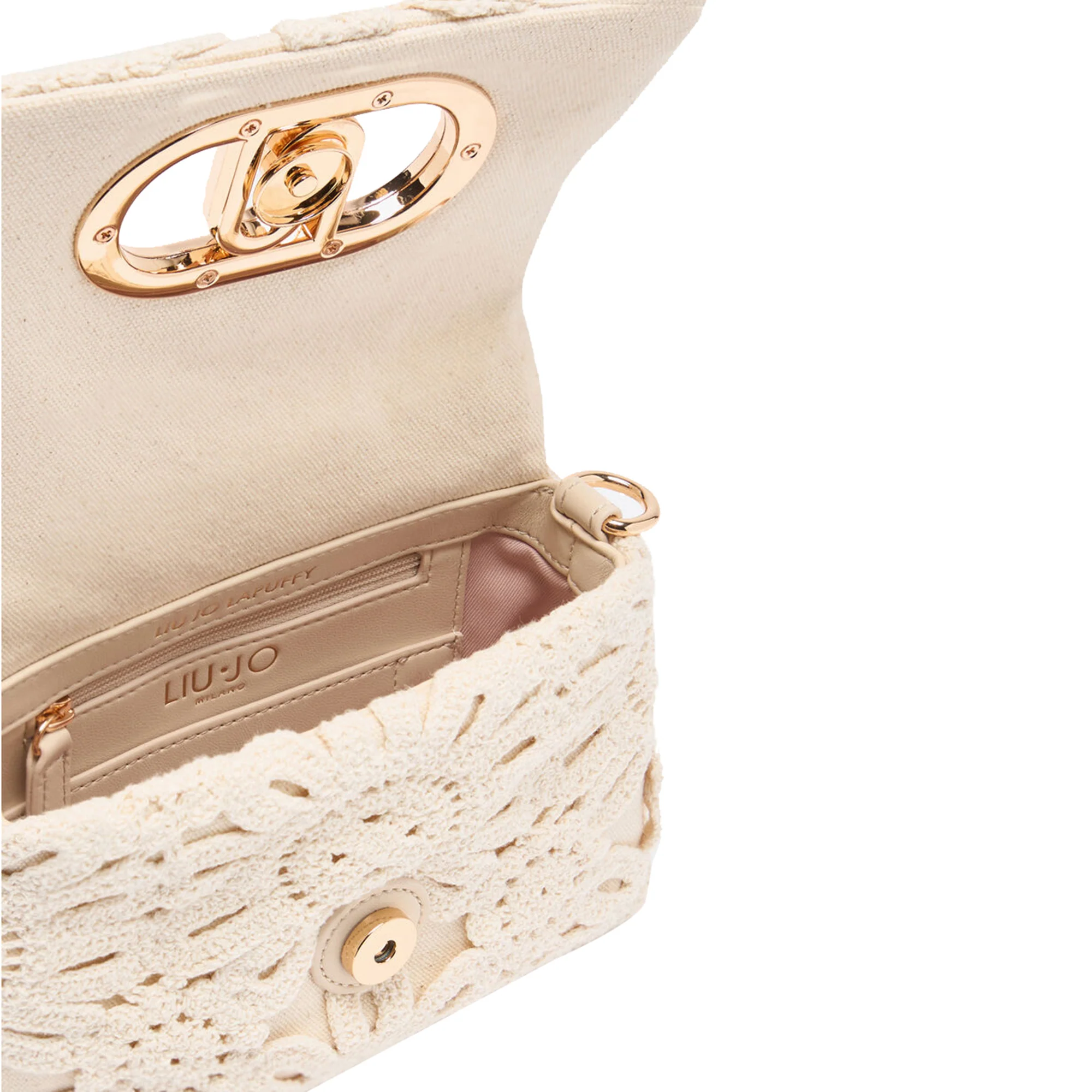 Borsa piccola a tracolla LaPuffy con ricami - immagine 6