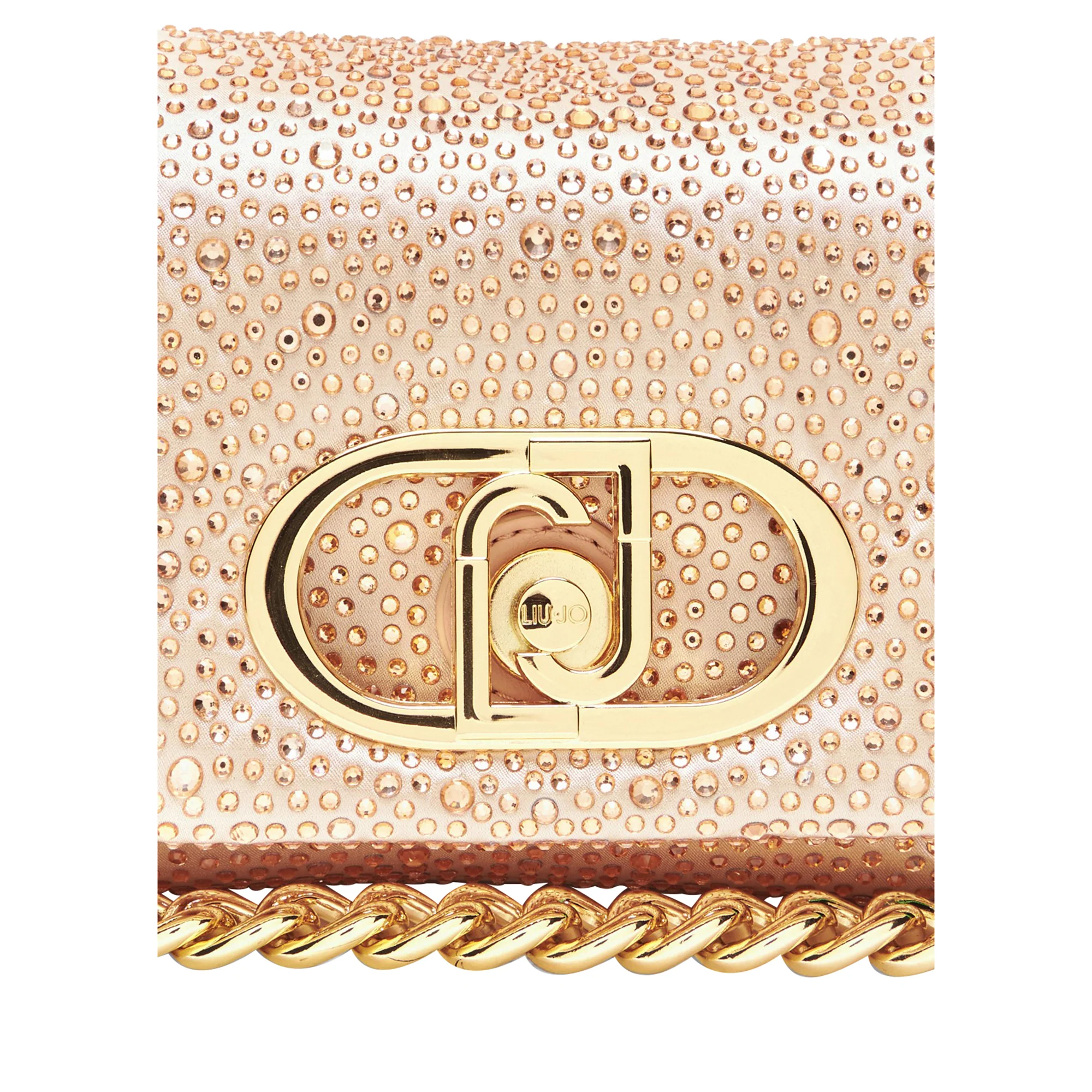 Borsa piccola a spalla LaPuffy con strass Rosa - immagine 4