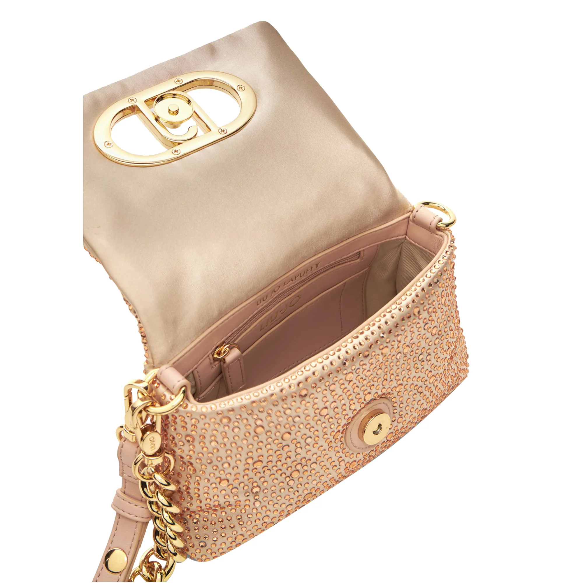 Borsa piccola a spalla LaPuffy con strass Rosa - immagine 5