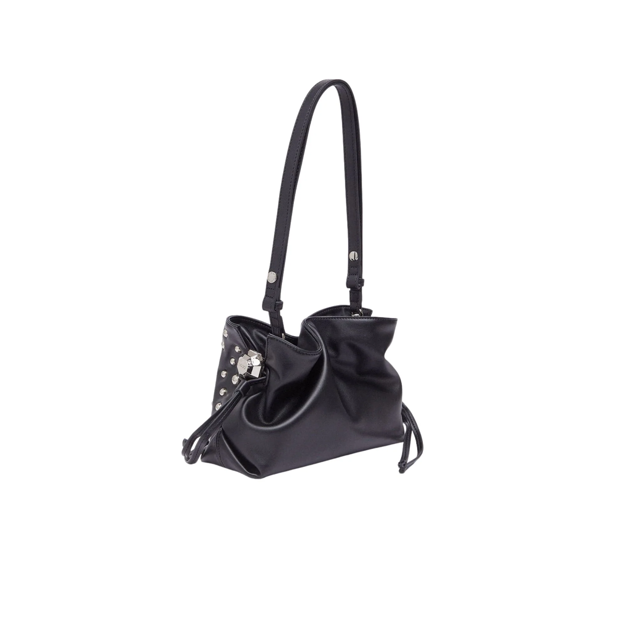 Borsa Donna Riccy piccola nera con borchie - immagine 4