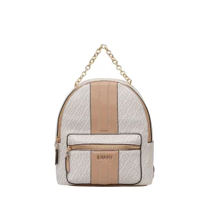 Zaino Donna bottalato con catenella Beige