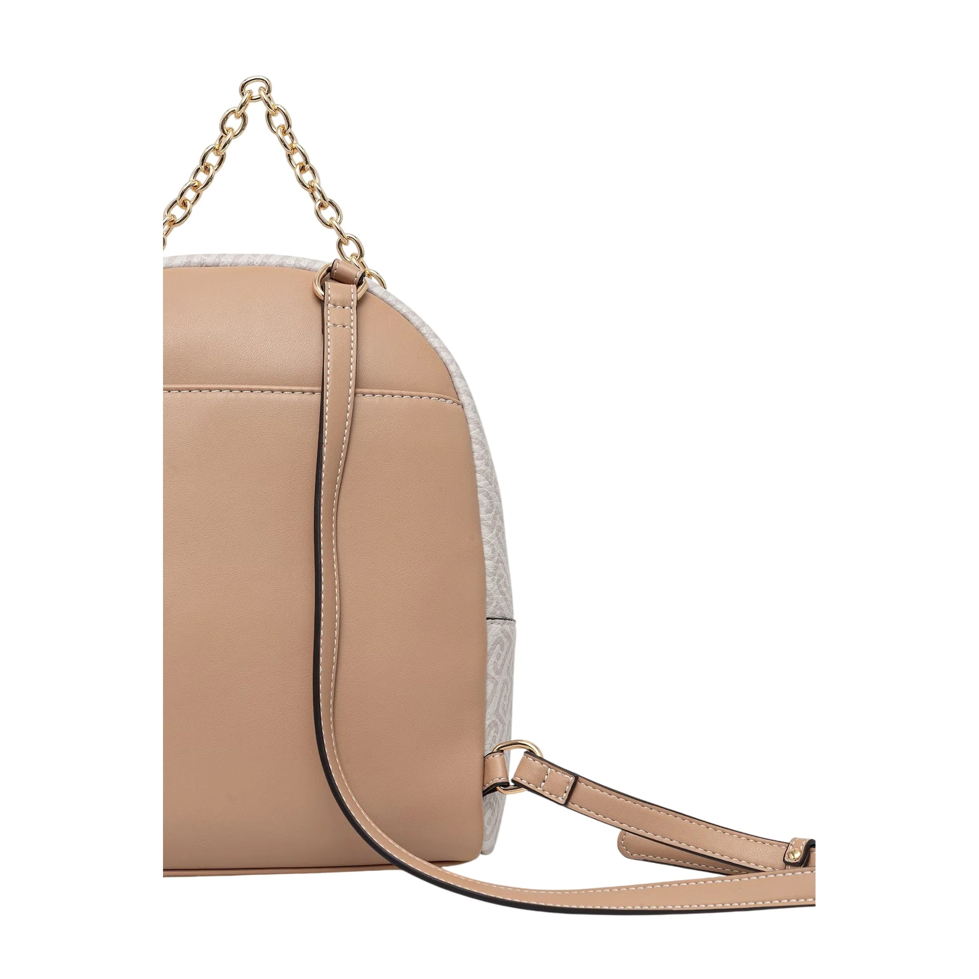 Zaino Donna bottalato con catenella Beige - immagine 4