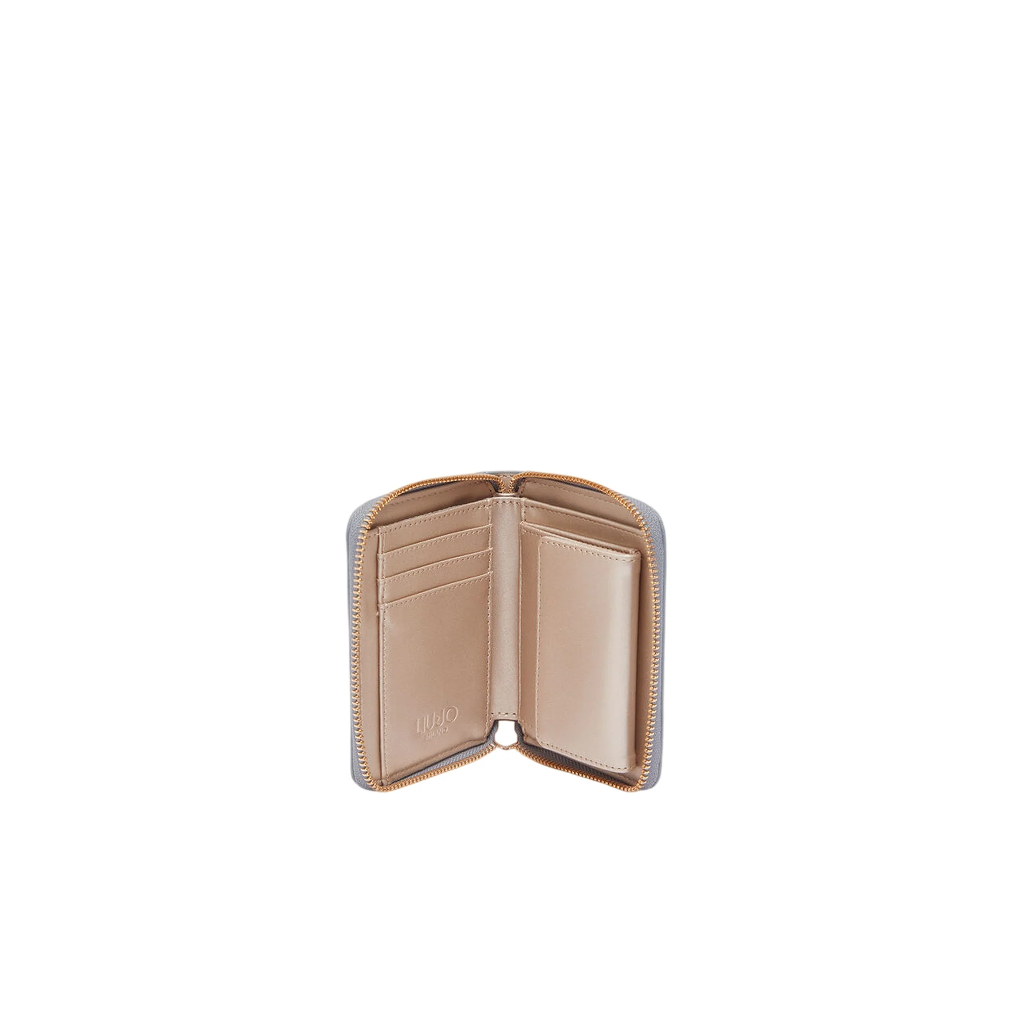 Portafoglio piccolo Donna effetto bottalato Celeste - immagine 4