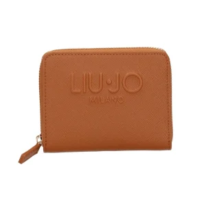 Portafoglio Donna zip around logo in rilievo