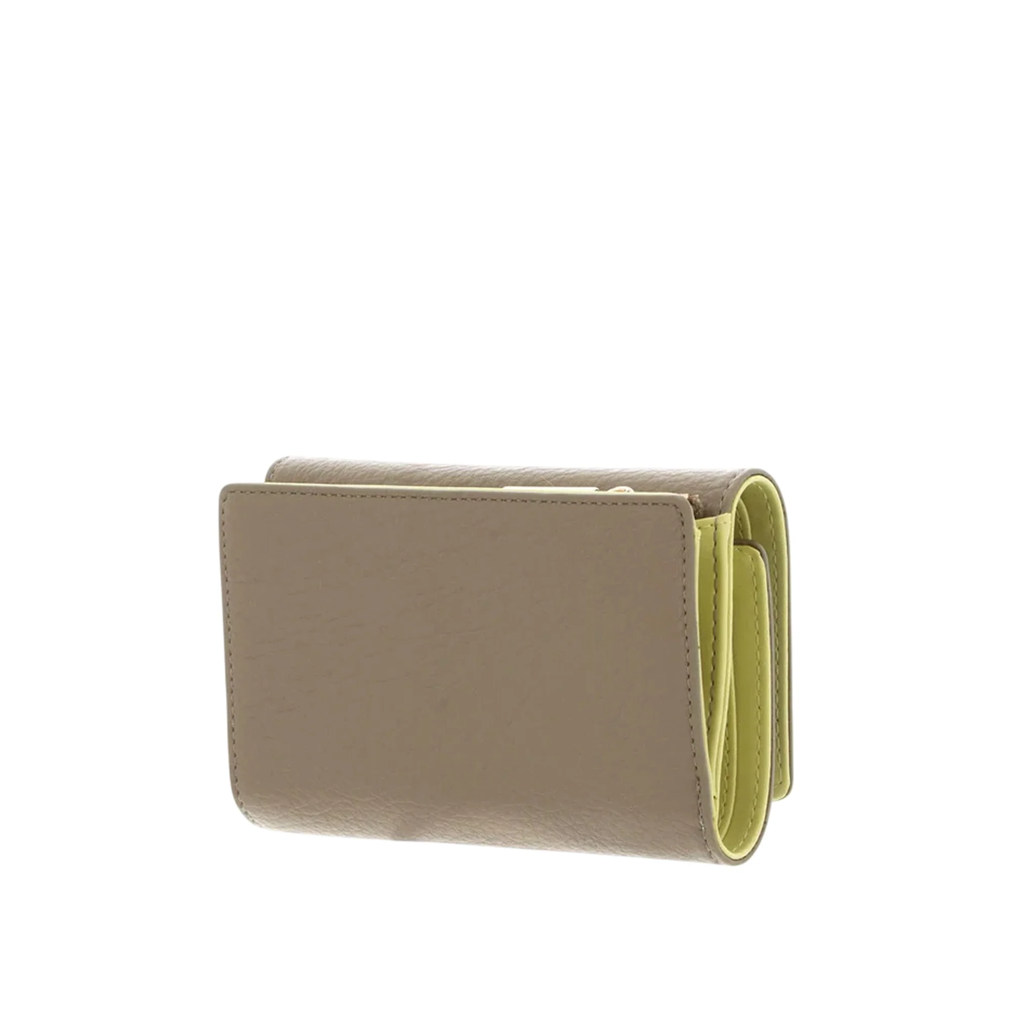 Portafoglio marrone con interni gialli - immagine 3