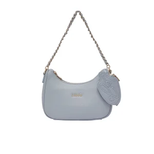 Borsa hobo piccola Donna con portamonete Celeste