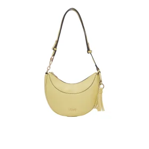 Borsa hobo Donna media con charm Giallo