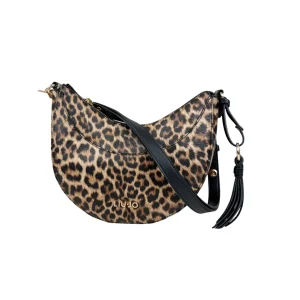 Borsa Donna animalier a mezzaluna