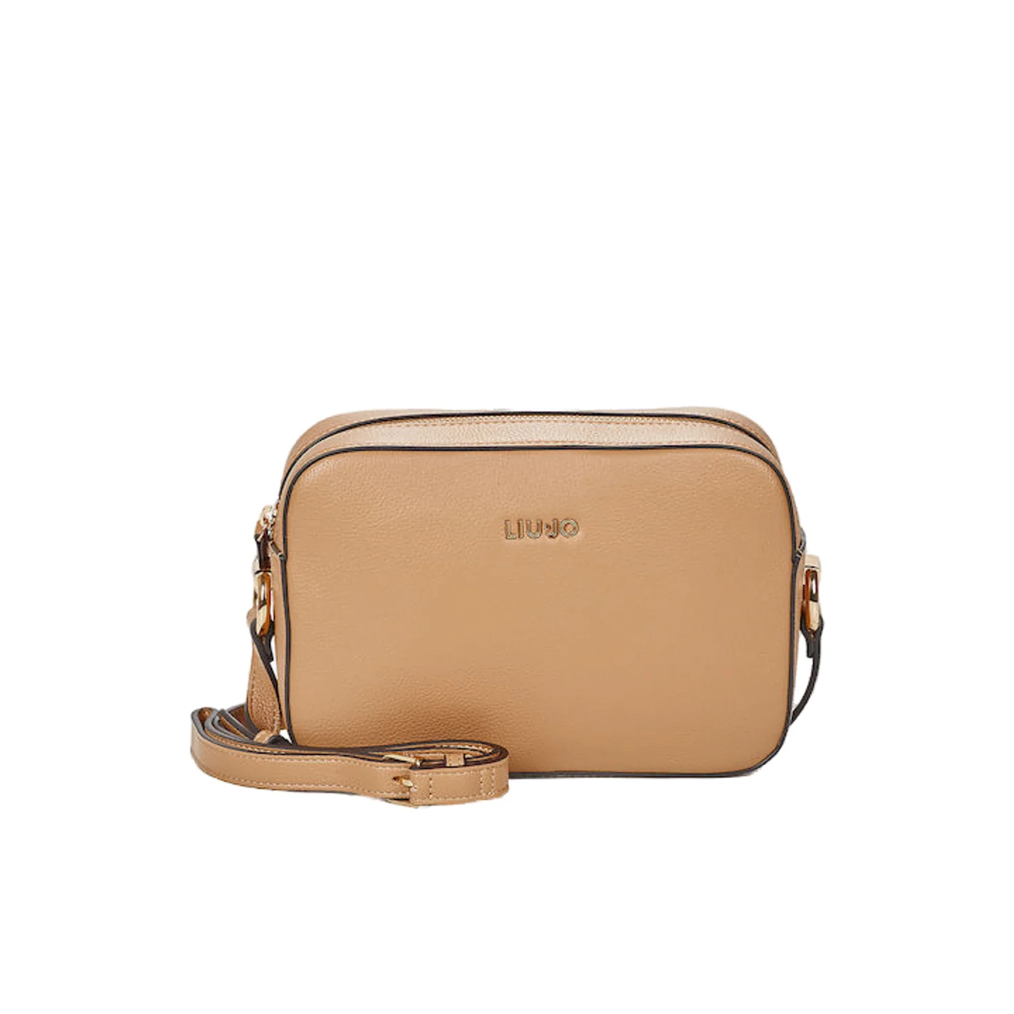 Borsa a tracolla Donna marrone con logo frontale - immagine 2