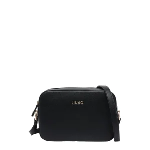 Borsa a tracolla Donna nera con logo frontale