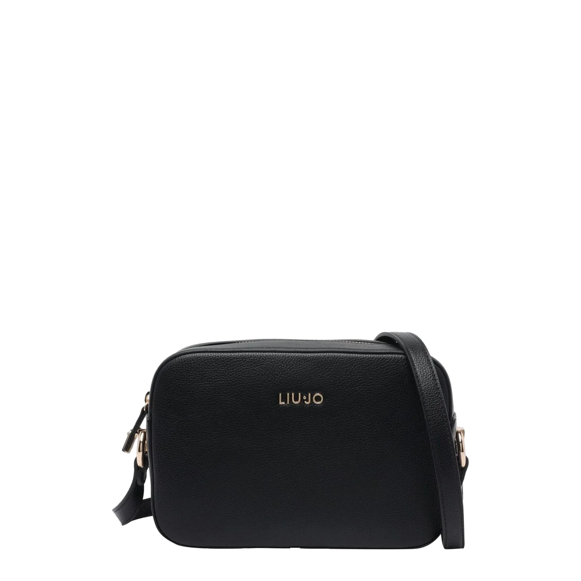 Borsa a tracolla Donna nera con logo frontale - immagine 2