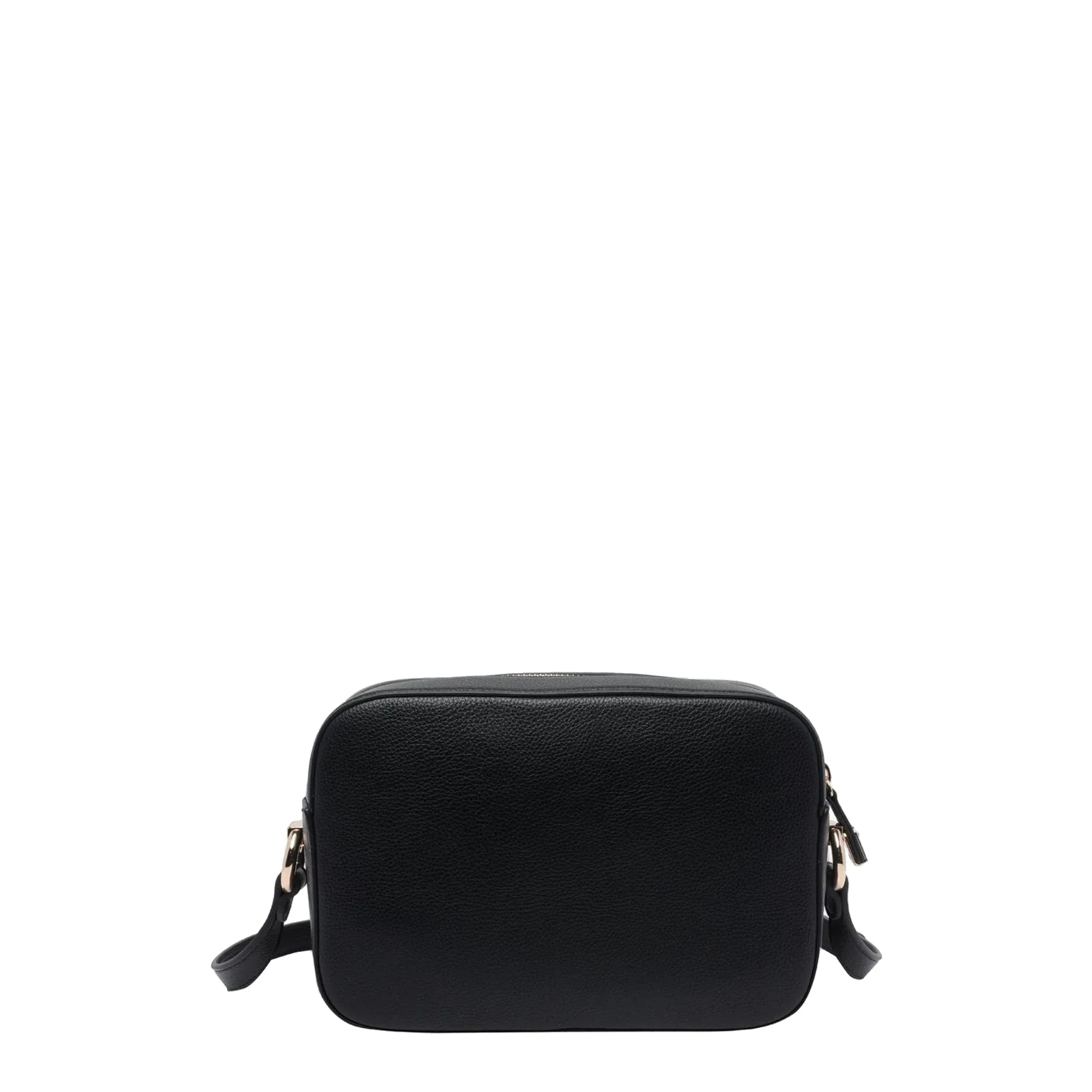 Borsa a tracolla Donna nera con logo frontale - immagine 3