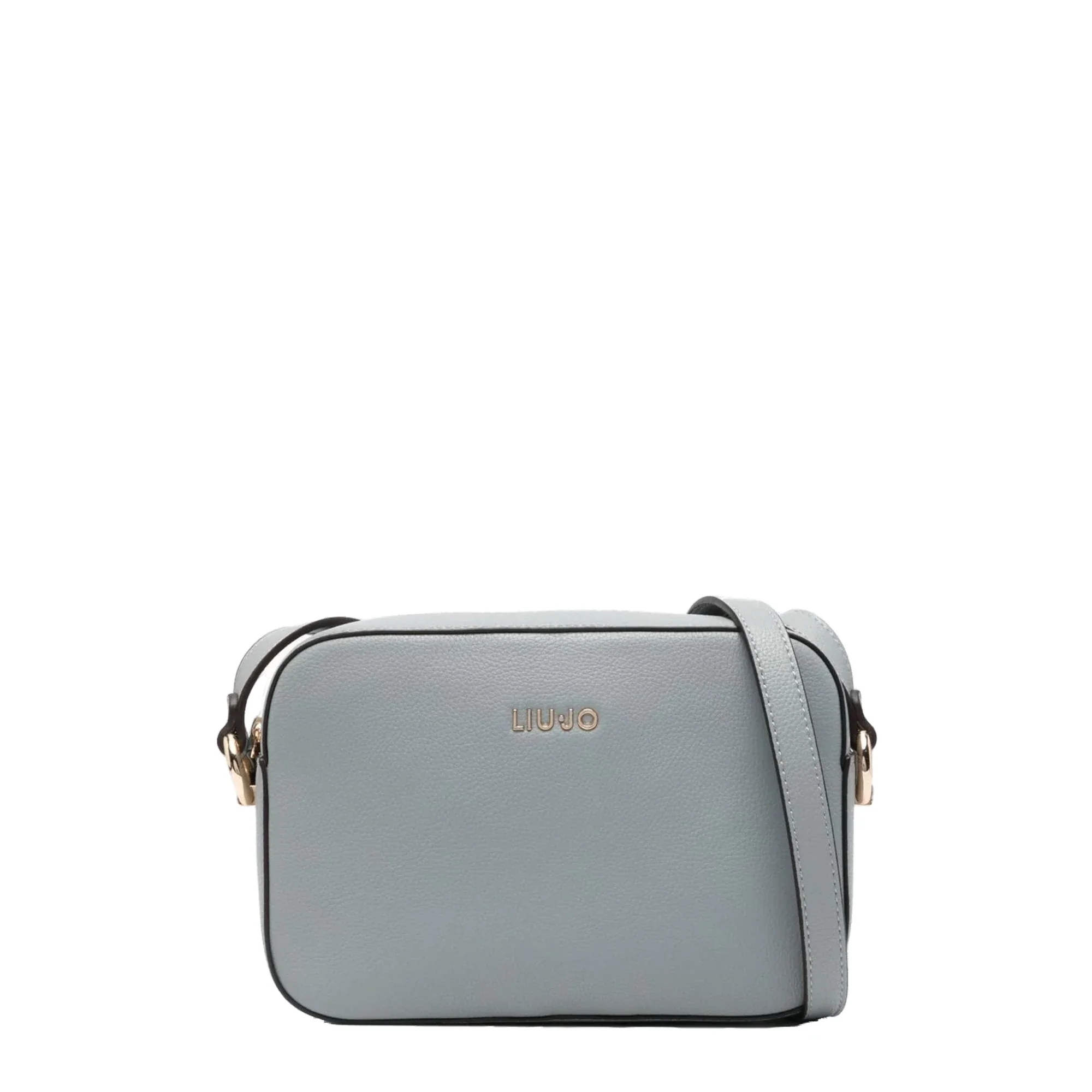 Borsa a tracolla Donna celeste con logo frontale - immagine 2