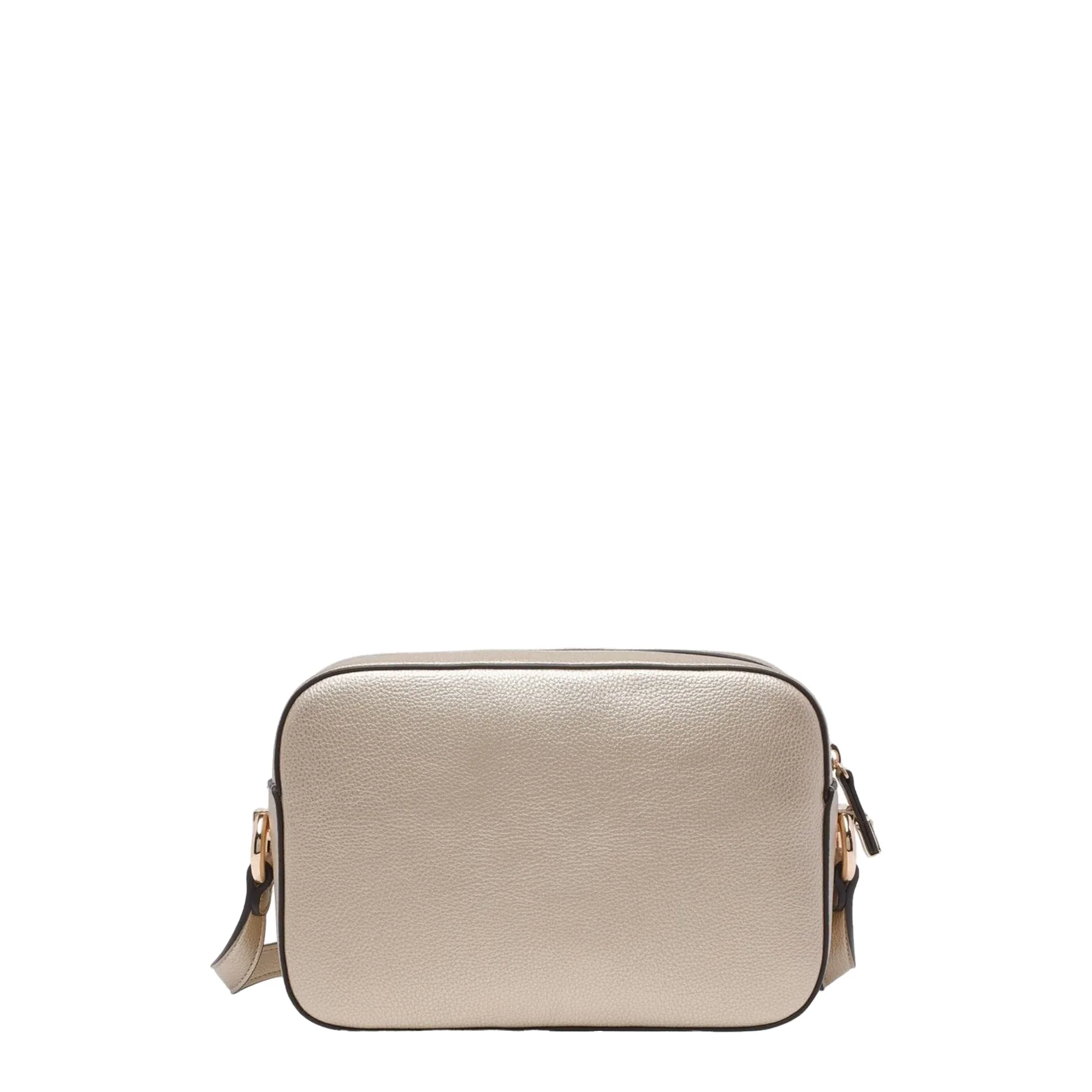 Borsa a tracolla Donna oro con logo frontale - immagine 3