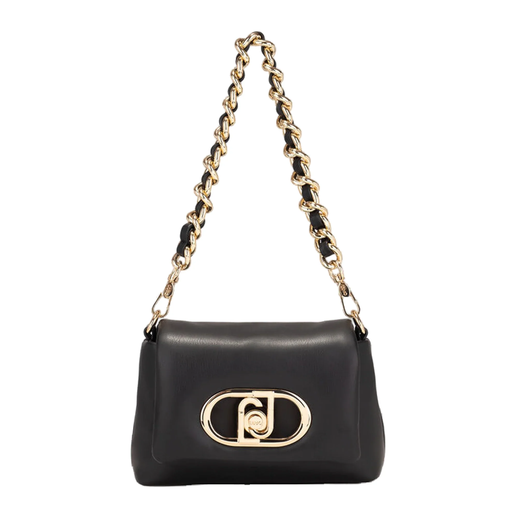 Borsa Donna LaPuffy piccola con catena Nero