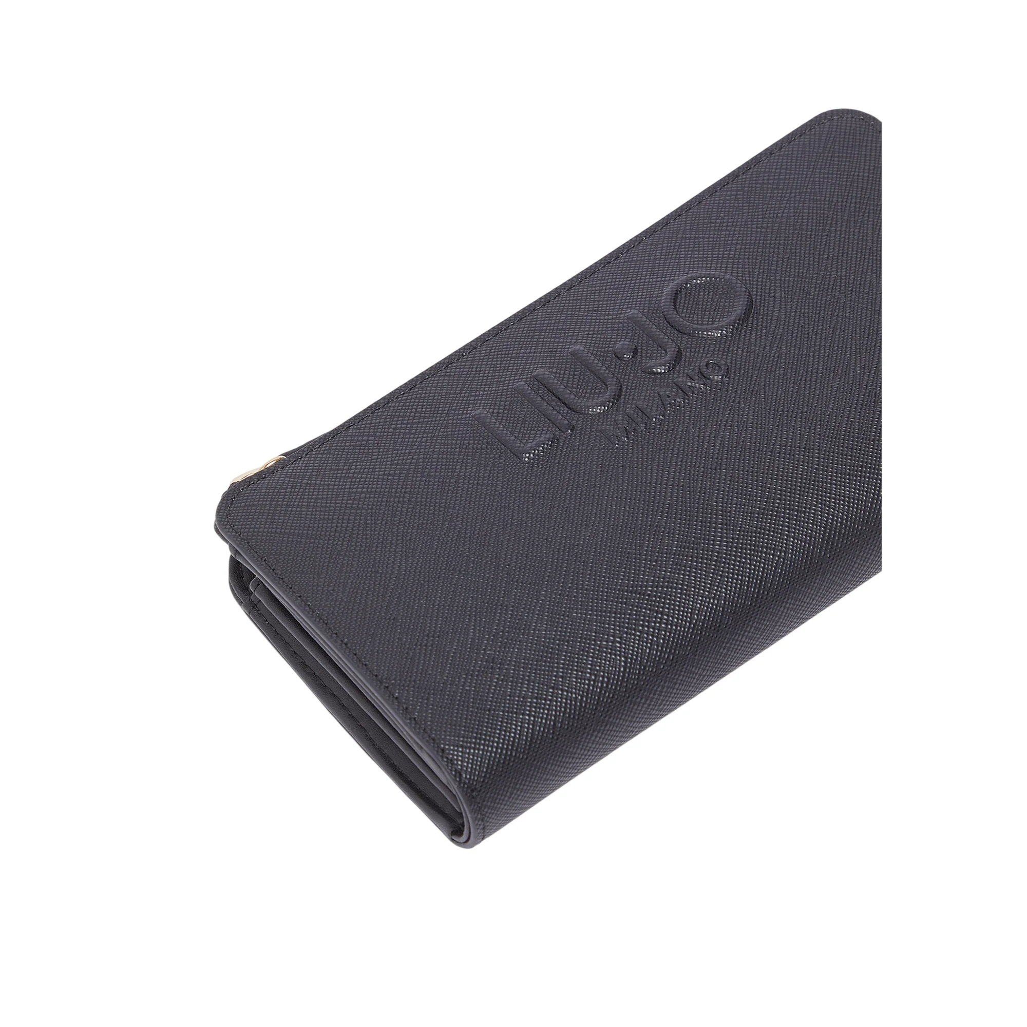 Portafoglio grande Donna con zip Nero - immagine 4