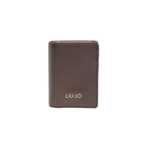 Portafoglio Donna in ecopelle martellata Marrone